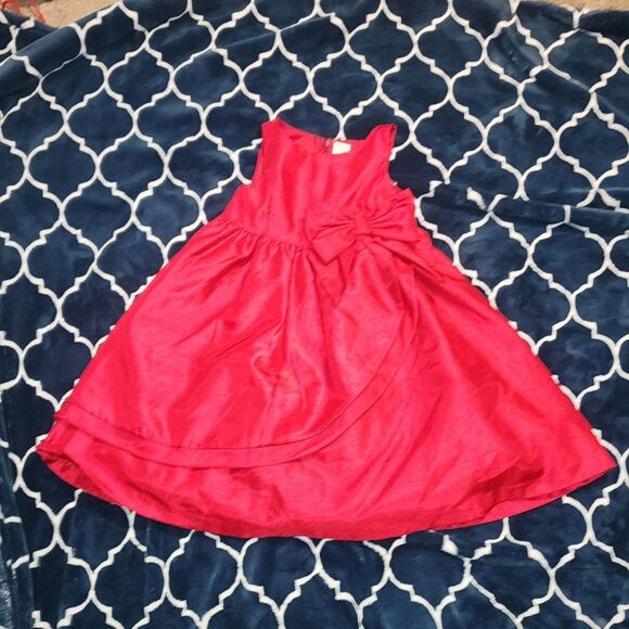 Excellent Condition Size 6 Red dress with bow - Picture 1 of 5